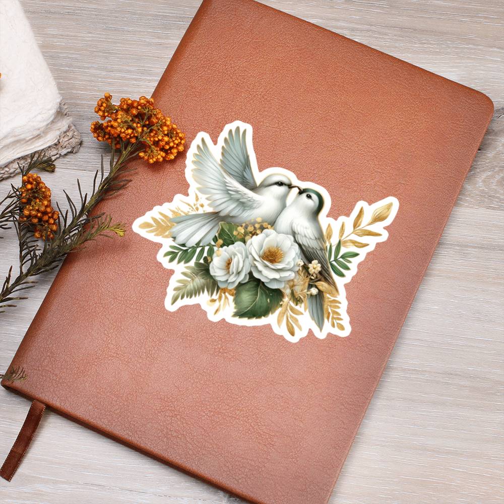 Luxury Wedding Decor Sticker 090 - Vegan Leather Journal