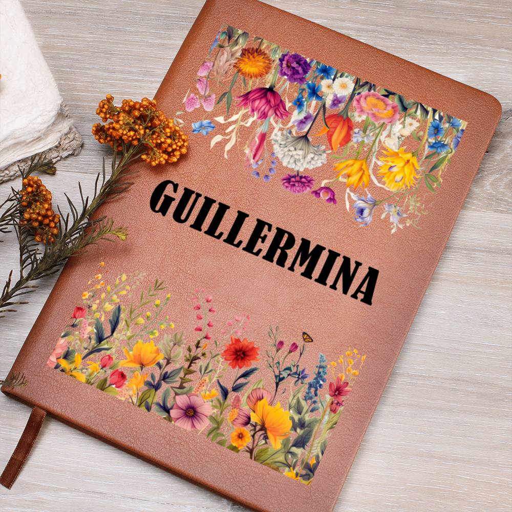 Guillermina (Botanical Blooms) - Vegan Leather Journal