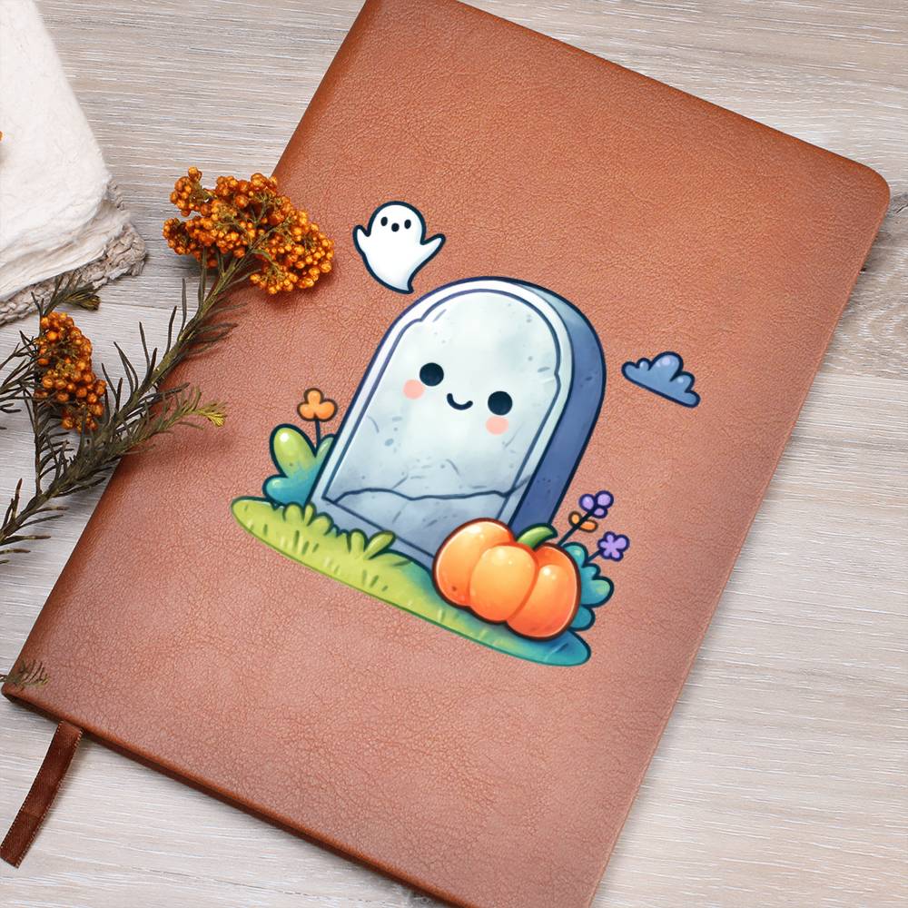 Cute Halloween Sticker 072 - Vegan Leather Journal