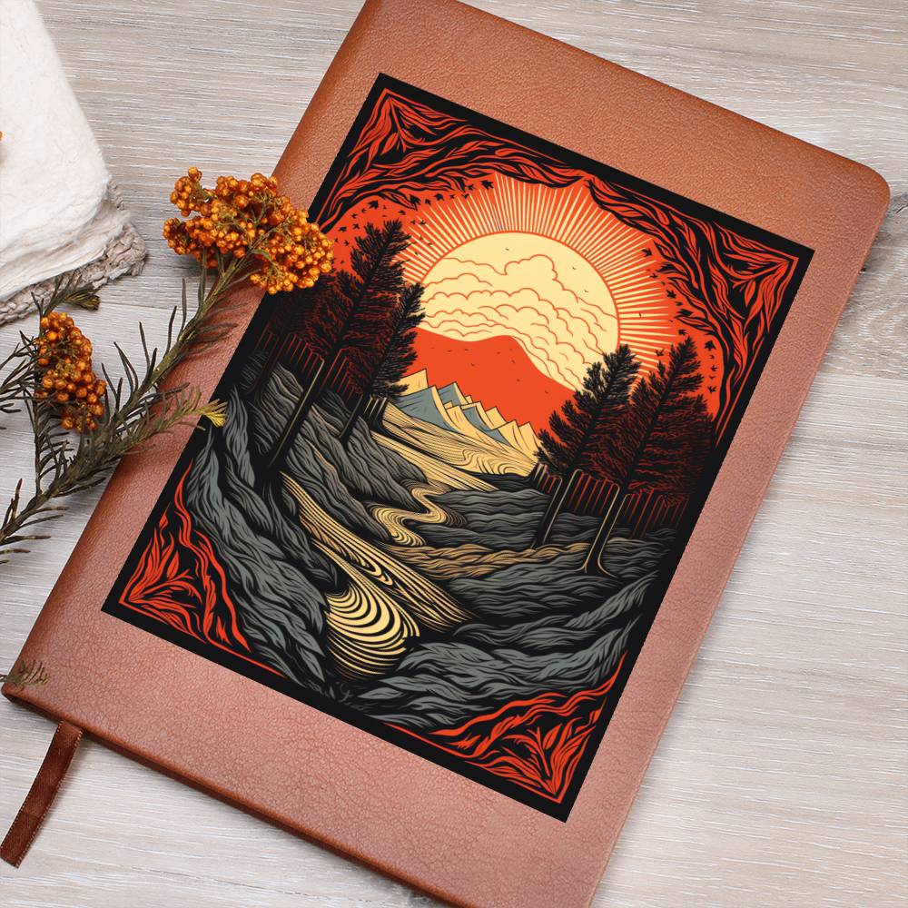 Minimalist BOHO Art 103 - Vegan Leather Journal