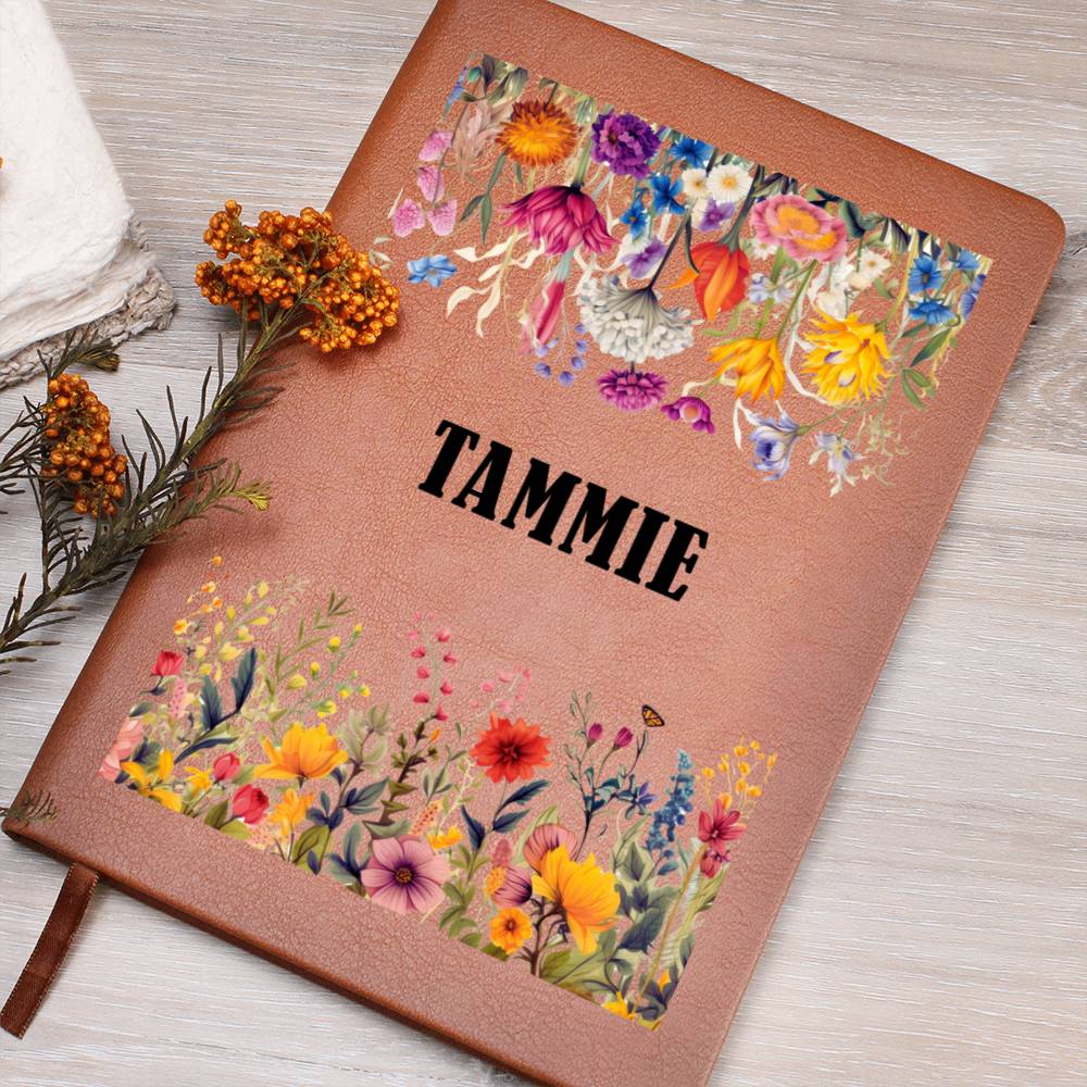 Tammie (Botanical Blooms) - Vegan Leather Journal