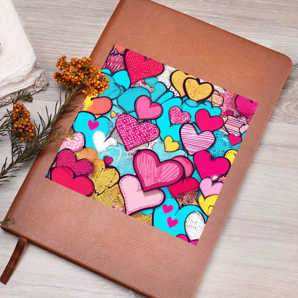Valentine's Day Pop Art 09 - Vegan Leather Journal