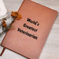 World's Greatest Veterinarian v1 - Vegan Leather Journal