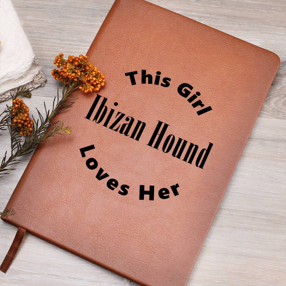 Ibizan Hound v2 - Vegan Leather Journal