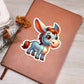 Cute Donkey sticker 40 - Vegan Leather Journal