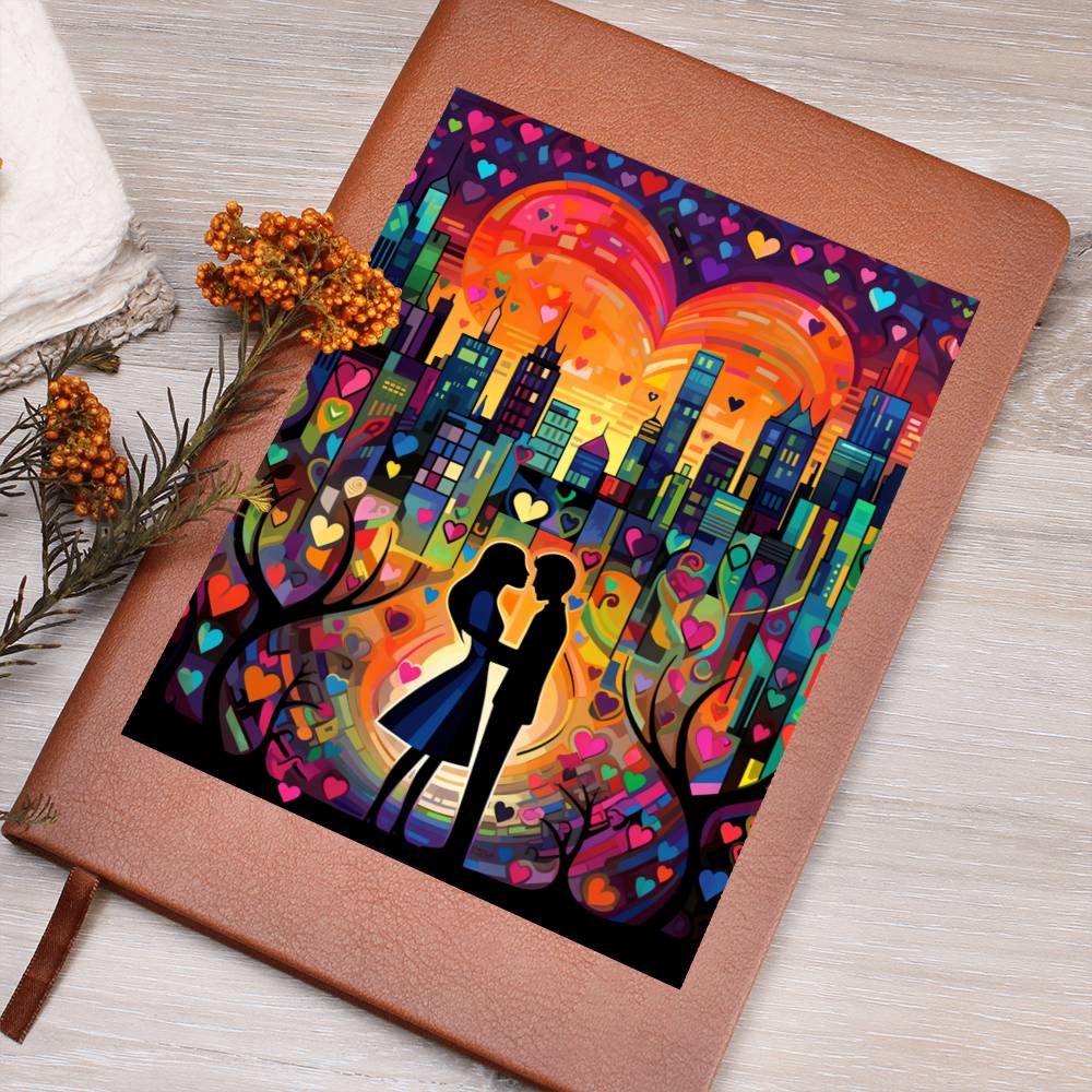 Valentine's Day Art 004 - Vegan Leather Journal