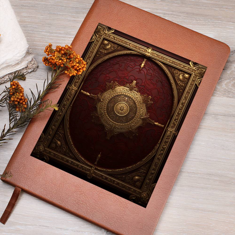 Ornate Gold Cover 036 - Vegan Leather Journal