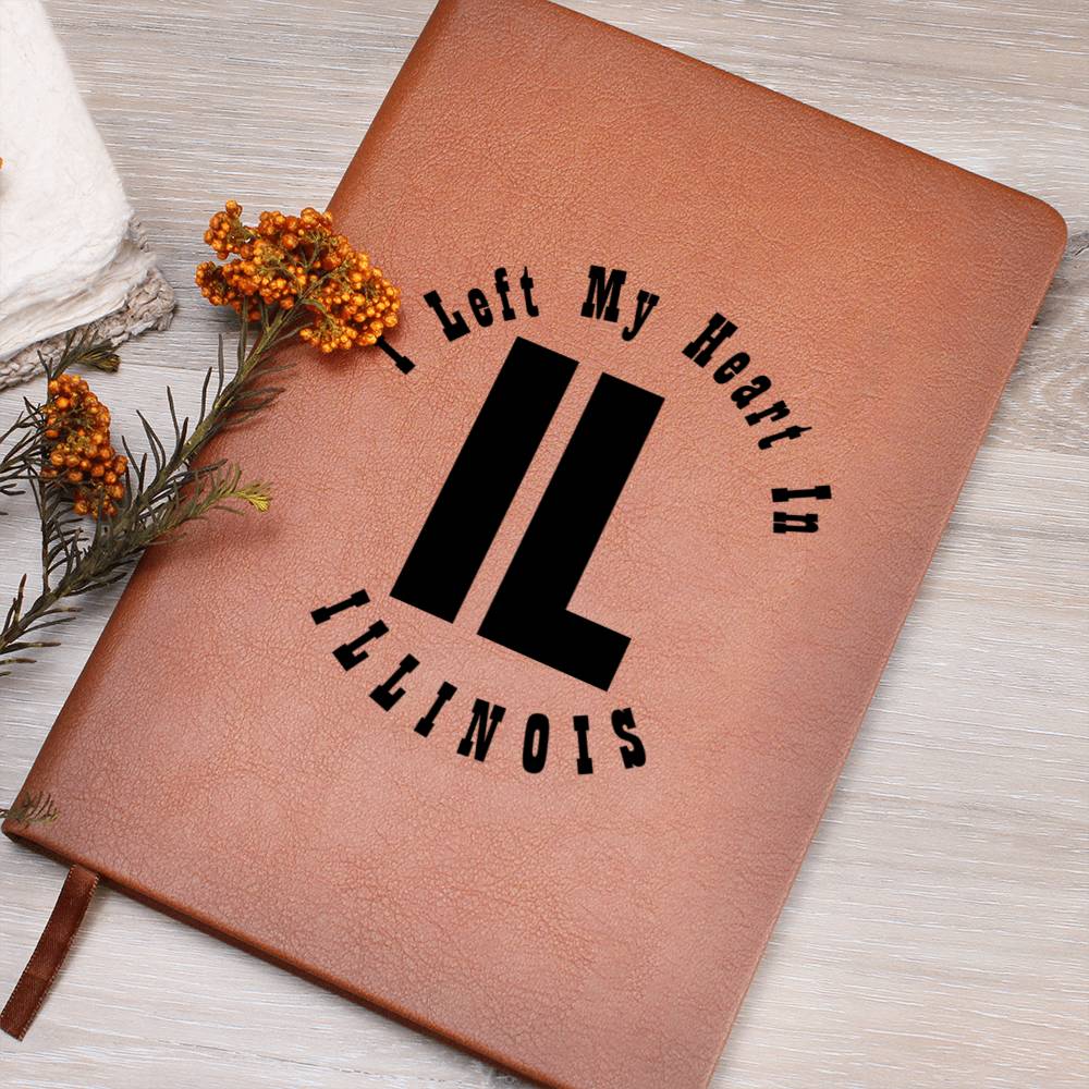 Heart In Illinois v01 - Vegan Leather Journal