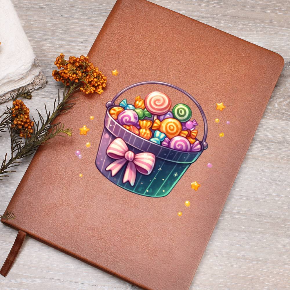 Cute Halloween Sticker 002 - Vegan Leather Journal