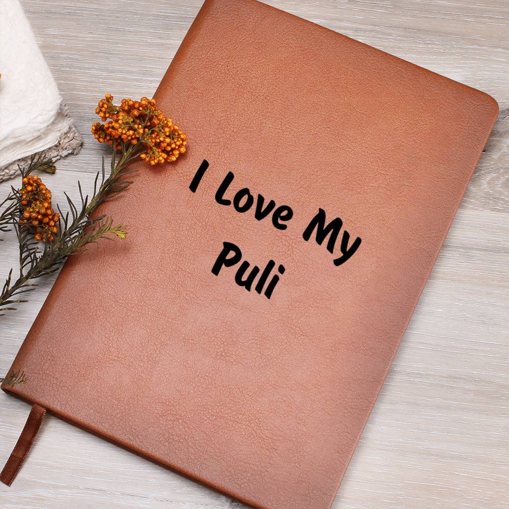 Love My Puli v4 - Vegan Leather Journal