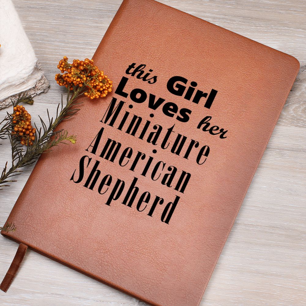 Miniature American Shepherd - Vegan Leather Journal