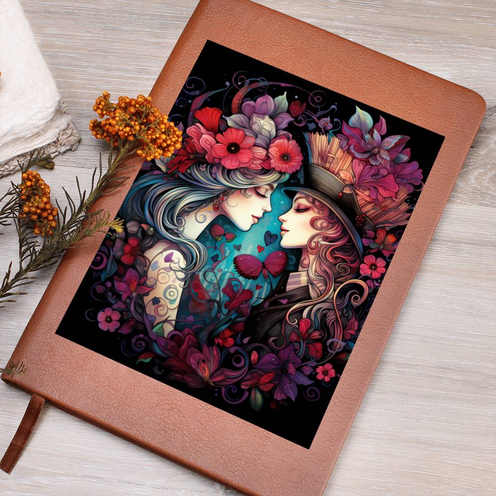 Valentine's Day Art 382 - Vegan Leather Journal