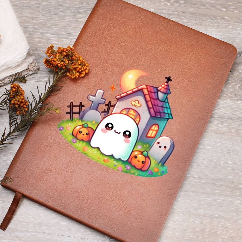 Cute Halloween Sticker 071 - Vegan Leather Journal