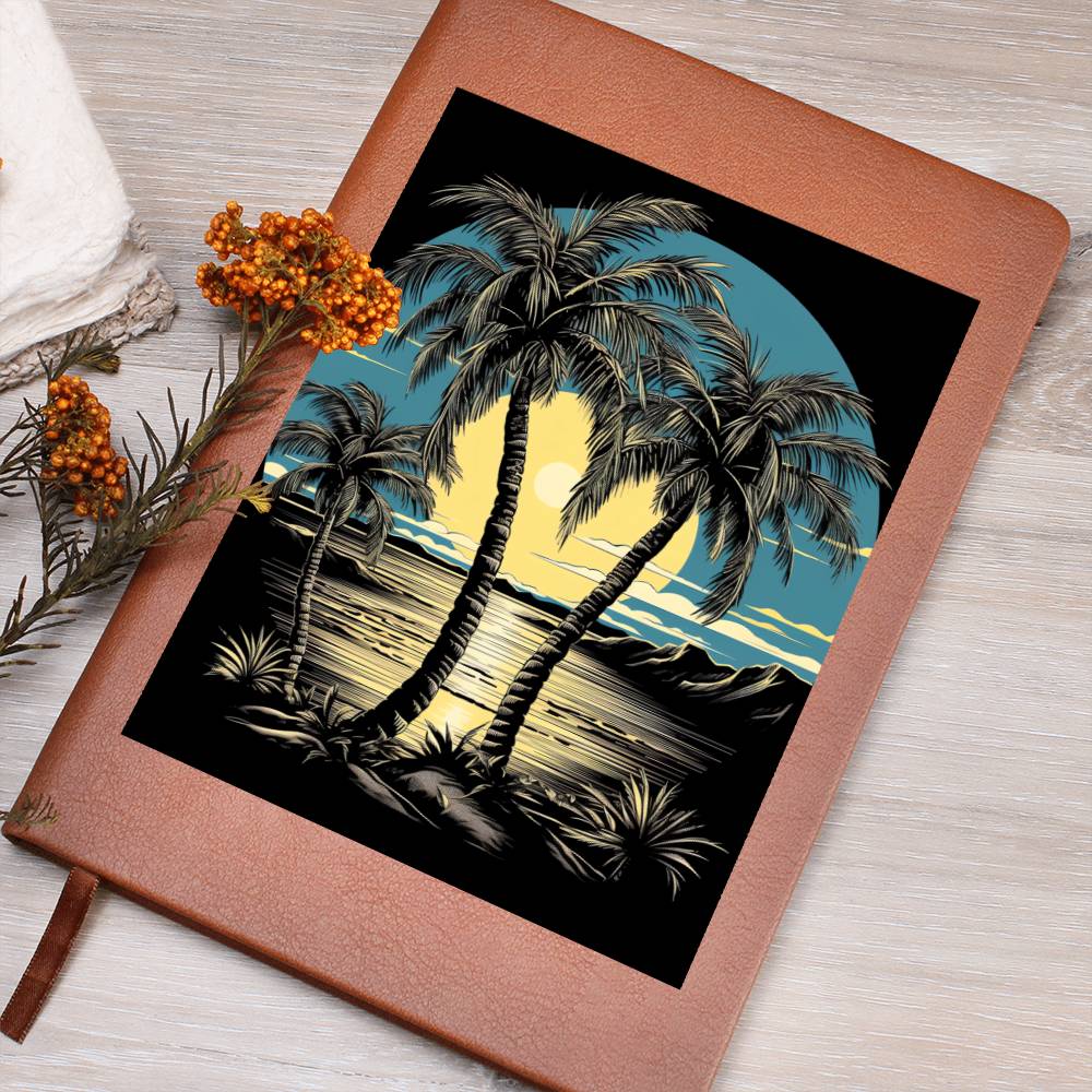 Minimalist BOHO Art 002 - Vegan Leather Journal