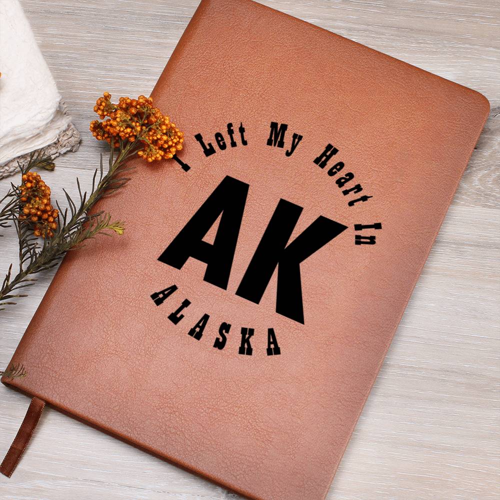 Heart In Alaska v01 - Vegan Leather Journal
