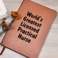 World's Greatest Licensed Practical Nurse v1 - Vegan Leather Journal