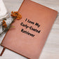 Love My Curly-Coated Retriever v4 - Vegan Leather Journal