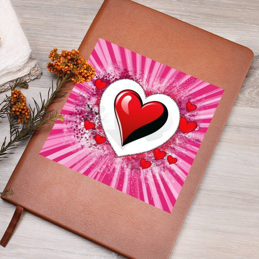 Valentine's Day Pop Art 06 - Vegan Leather Journal