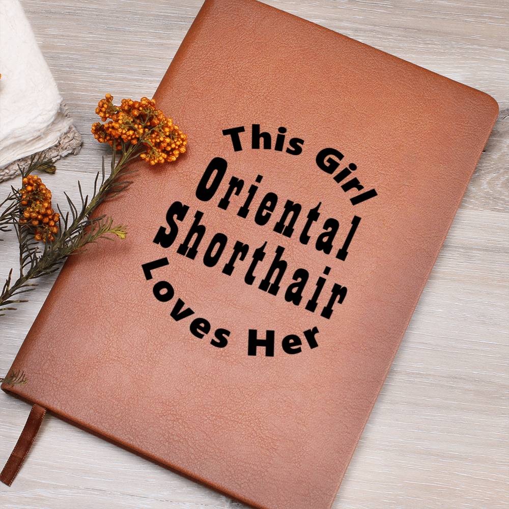 Oriental Shorthair v2 - Vegan Leather Journal