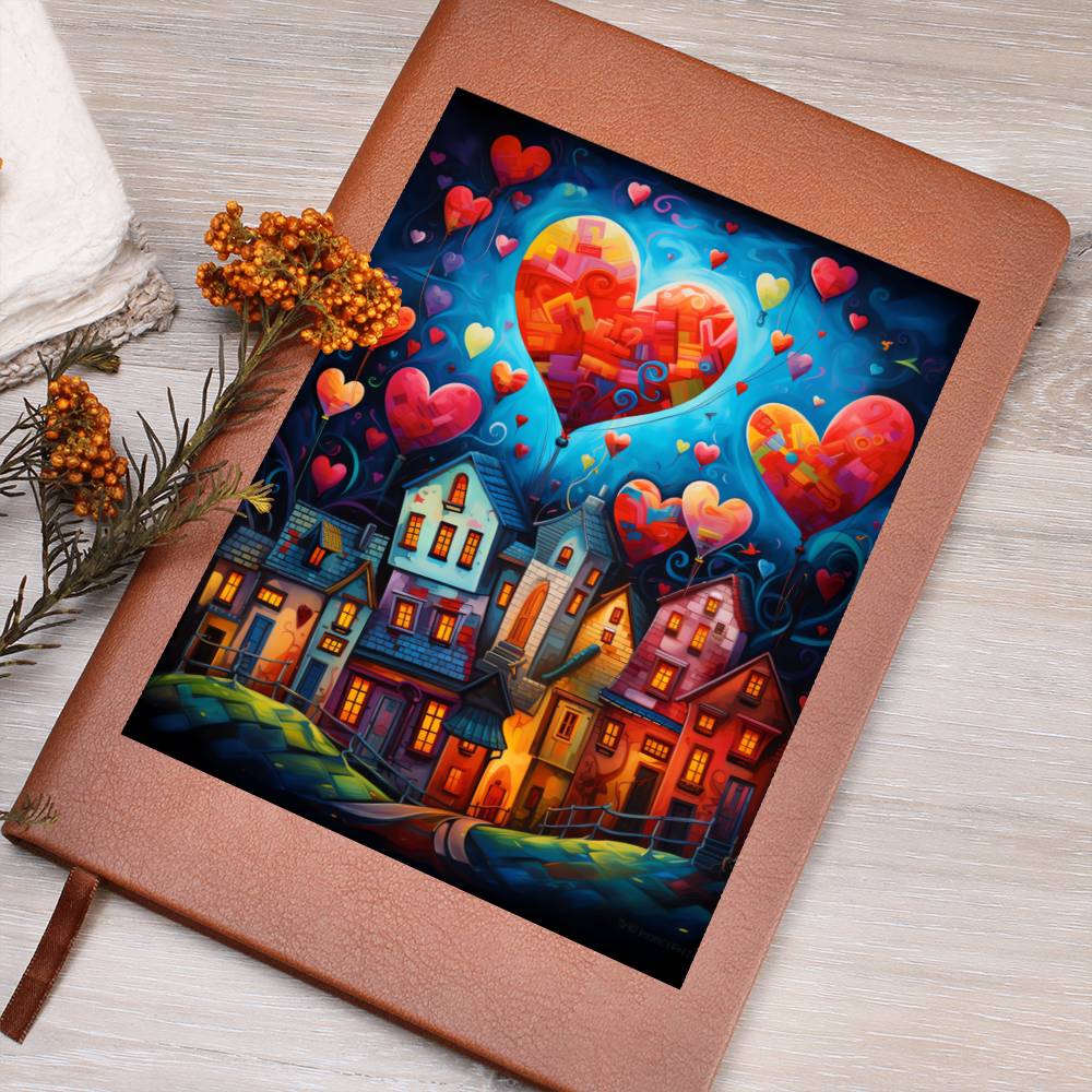 Valentine's Day Art 446 - Vegan Leather Journal