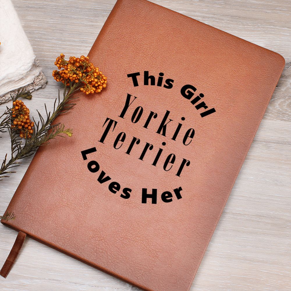 Yorkie Terrier v2 - Vegan Leather Journal