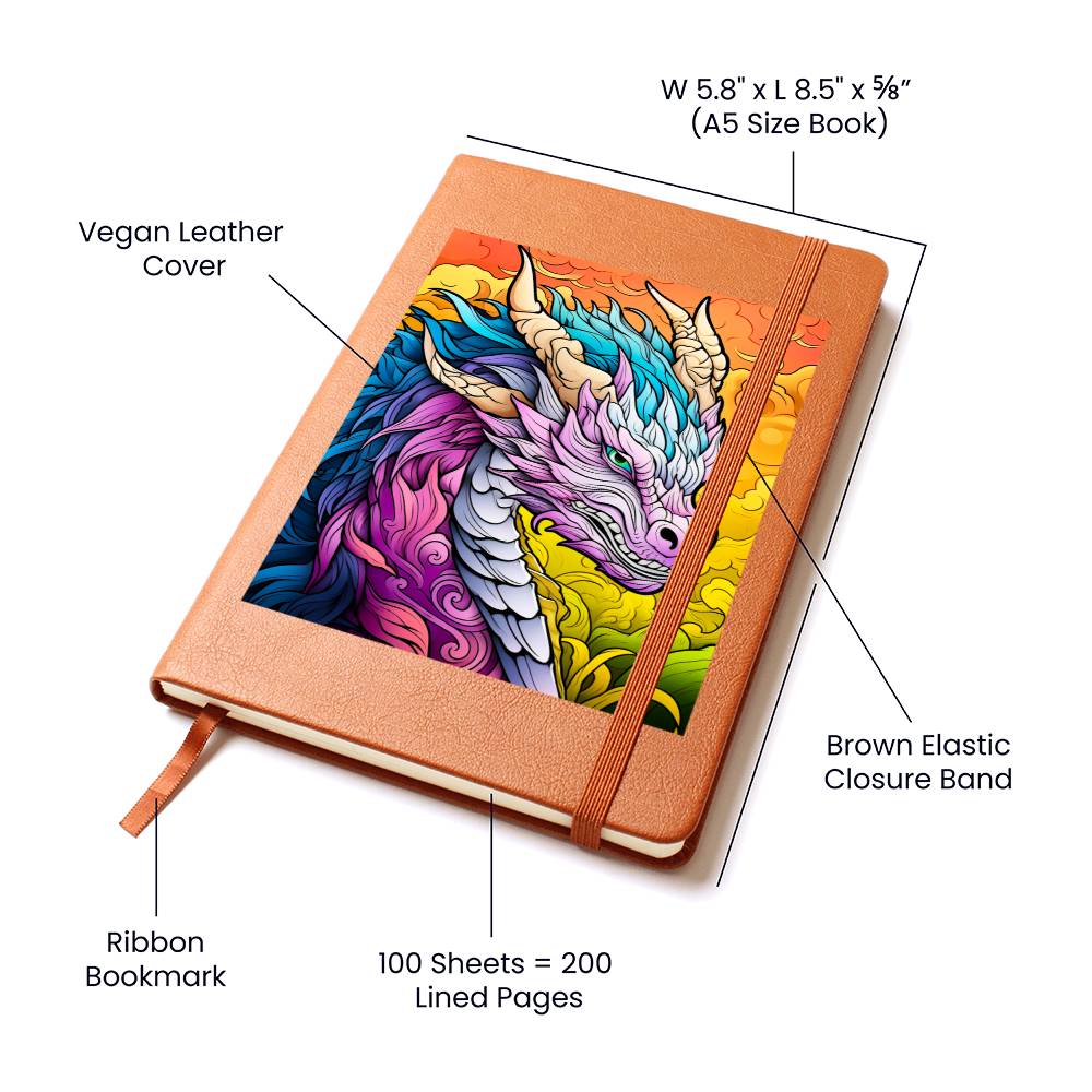 Majestic Dragon 030 - Vegan Leather Journal