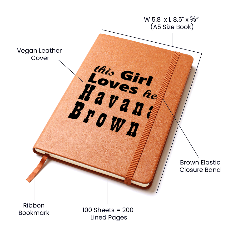 Havana Brown - Vegan Leather Journal