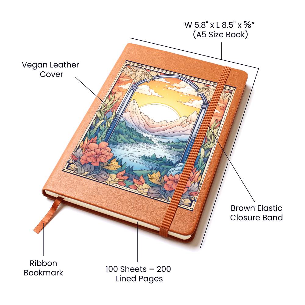Minimalist BOHO Art 116 - Vegan Leather Journal