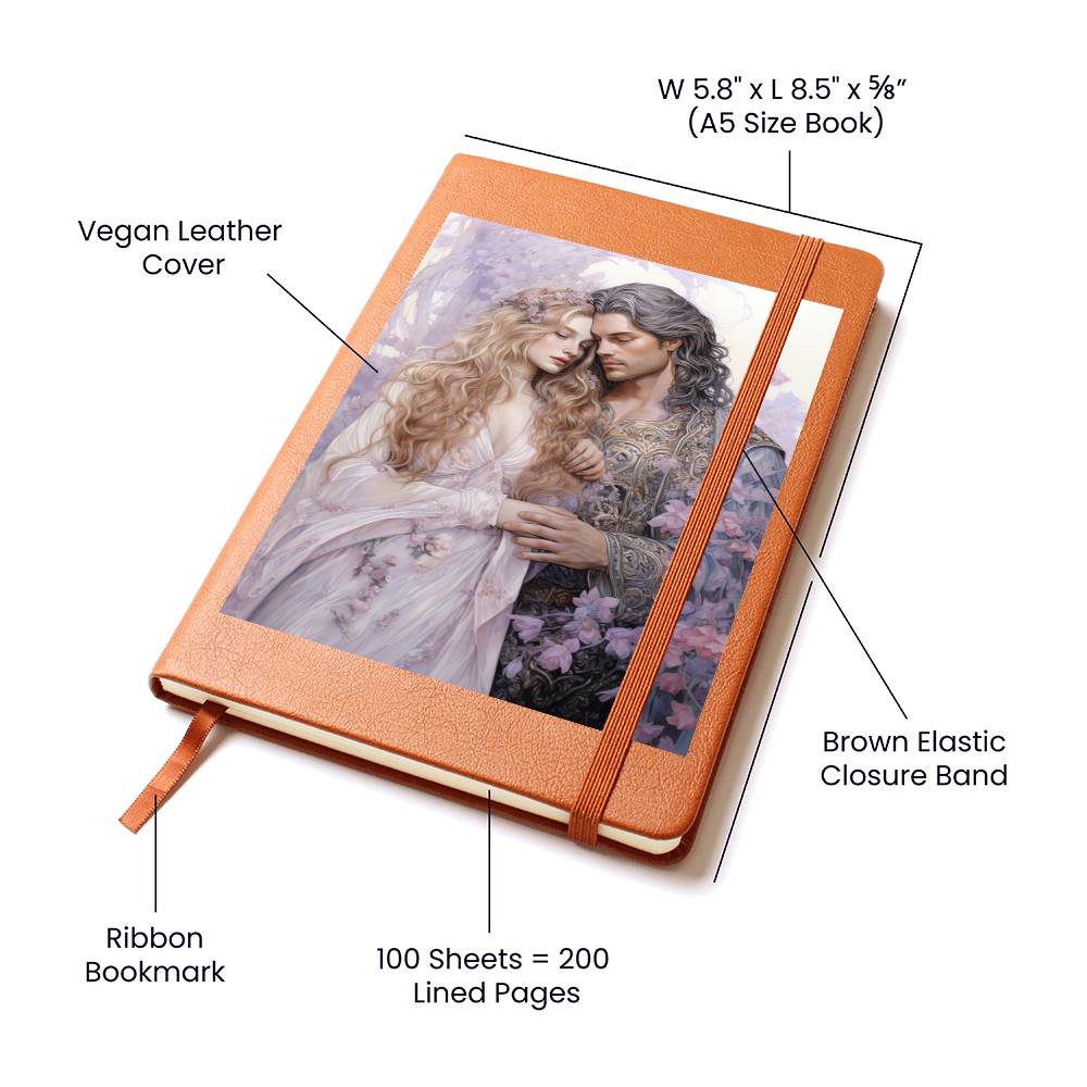 Valentine's Day Art 311 - Vegan Leather Journal
