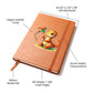 Colorful Baby Dinosaur 096 - Vegan Leather Journal