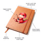 Colorful Baby Dinosaur 043 - Vegan Leather Journal
