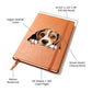 Beagle Peeking - Vegan Leather Journal