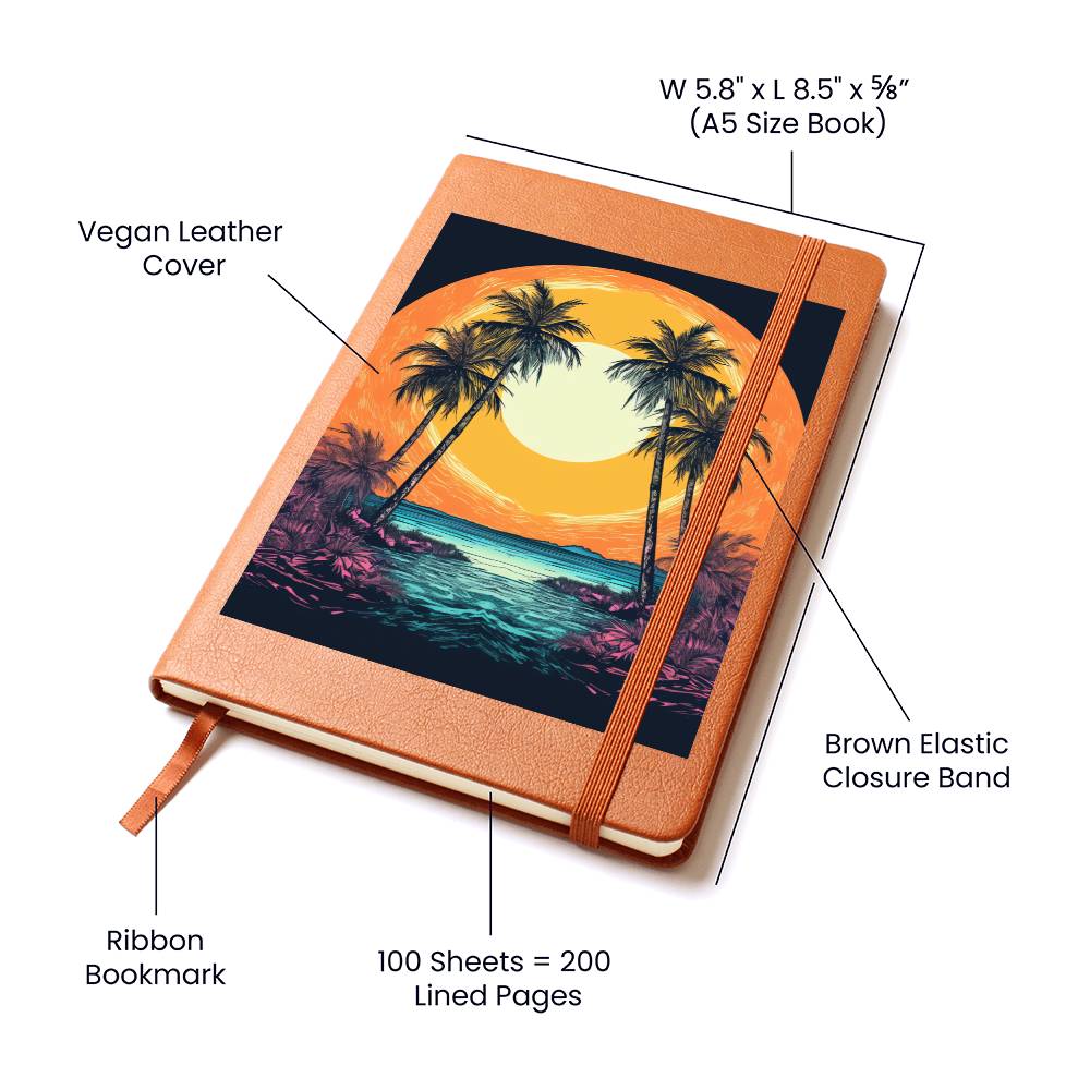 Minimalist BOHO Art 056 - Vegan Leather Journal