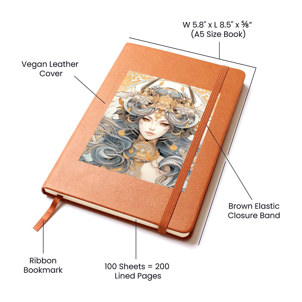 Goddess 014 - Vegan Leather Journal