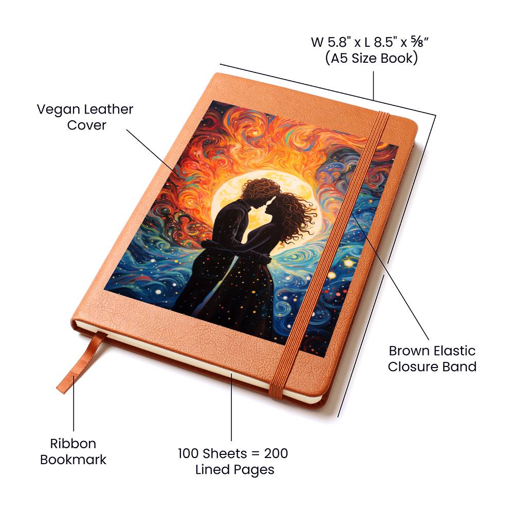 Valentine's Day Art 014 - Vegan Leather Journal