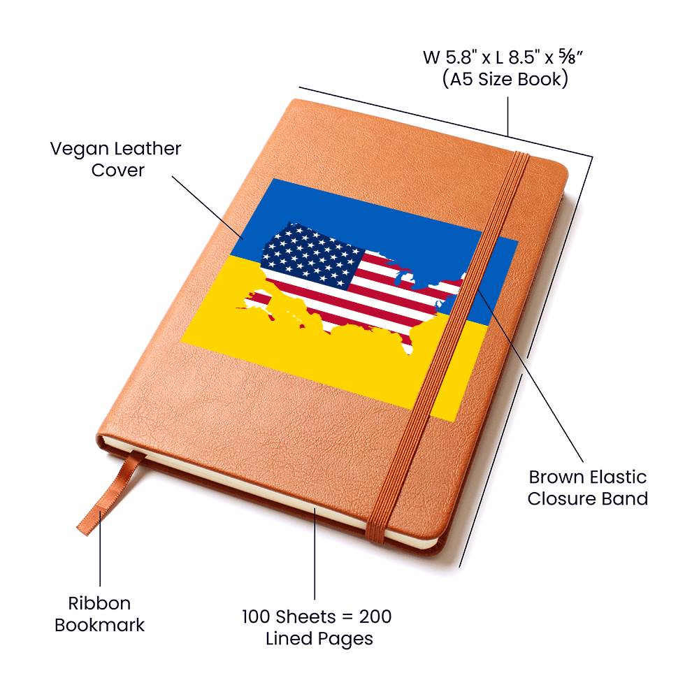 Ukrainian-American - Vegan Leather Journal
