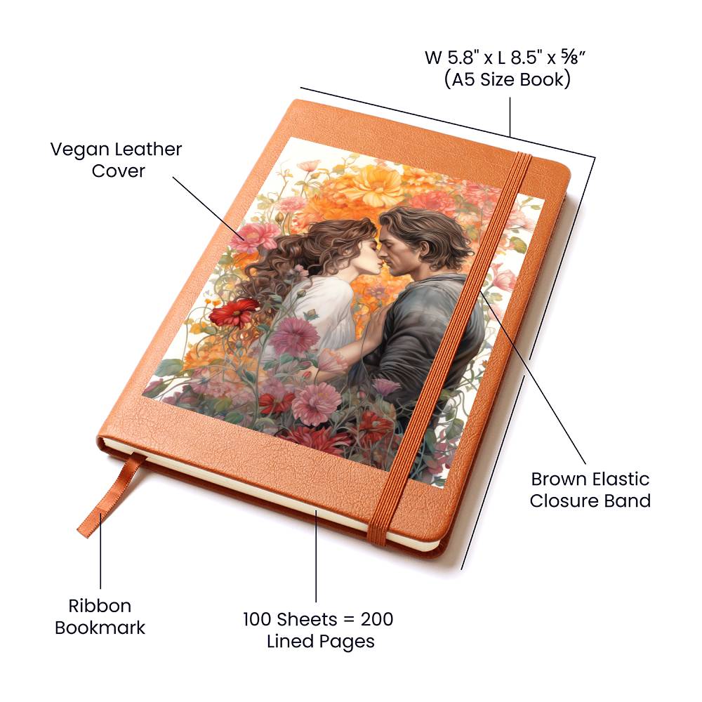 Valentine's Day Art 097 - Vegan Leather Journal