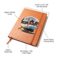 Watercolor Christmas Snow Globe 044 - Vegan Leather Journal