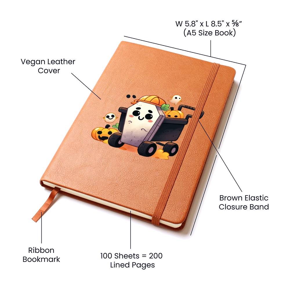 Cute Halloween Sticker 035 - Vegan Leather Journal