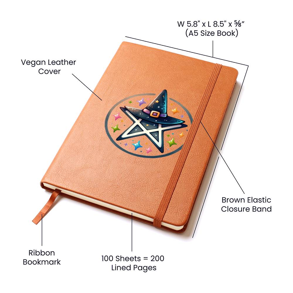 Cute Halloween Sticker 089 - Vegan Leather Journal