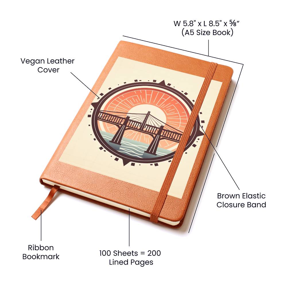 Minimalist BOHO Art 027 - Vegan Leather Journal