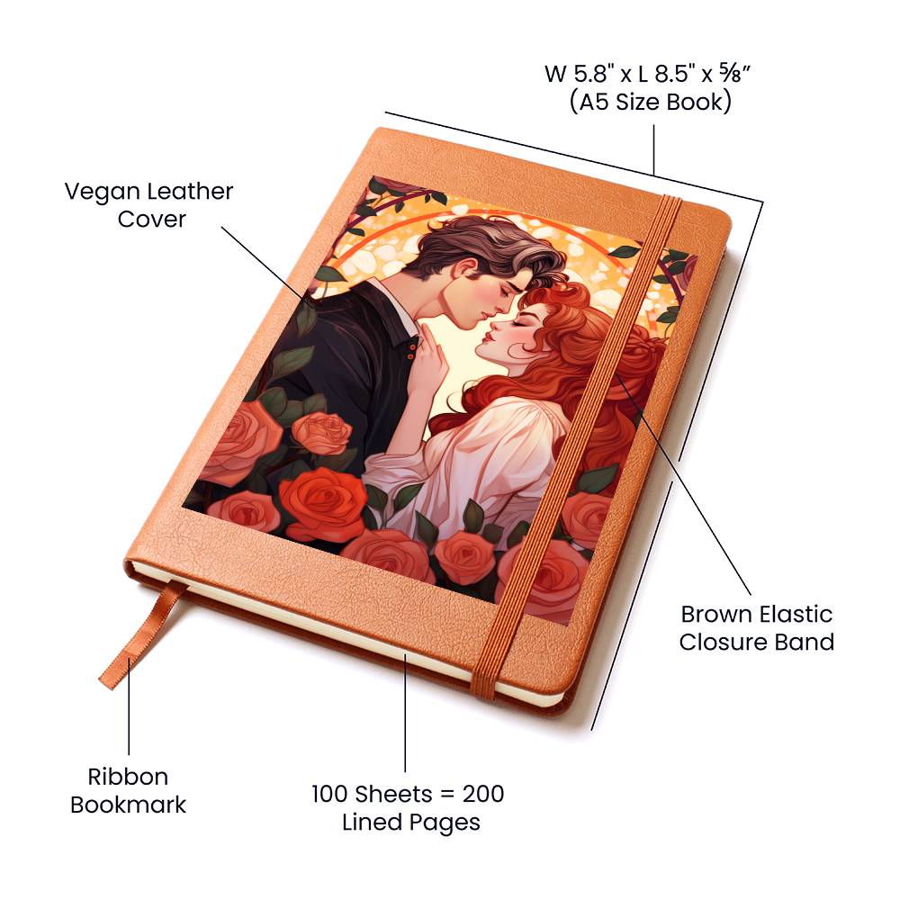 Valentine's Day Art 357 - Vegan Leather Journal