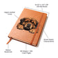 Tibetan Mastiff Peeking - Vegan Leather Journal