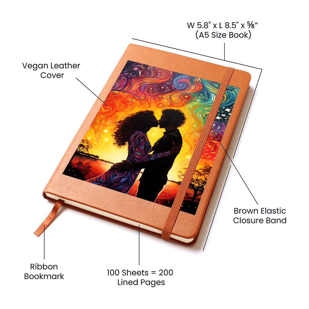 Valentine's Day Art 015 - Vegan Leather Journal