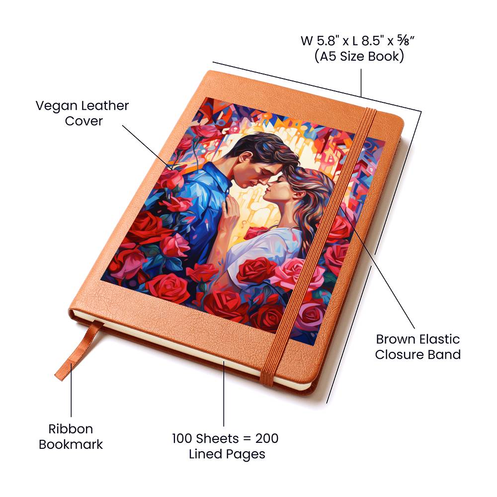 Valentine's Day Art 400 - Vegan Leather Journal