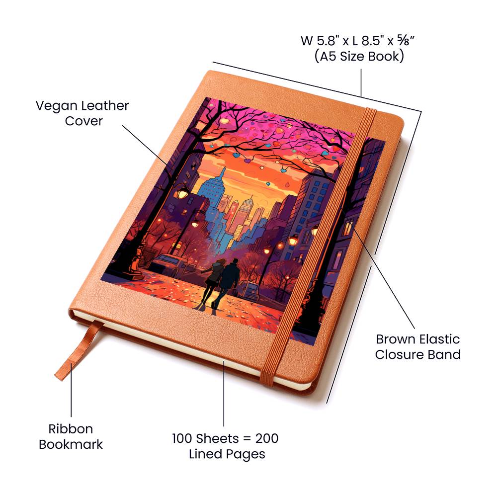 Valentine's Day Art 218 - Vegan Leather Journal