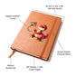 Colorful Baby Dinosaur 047 - Vegan Leather Journal