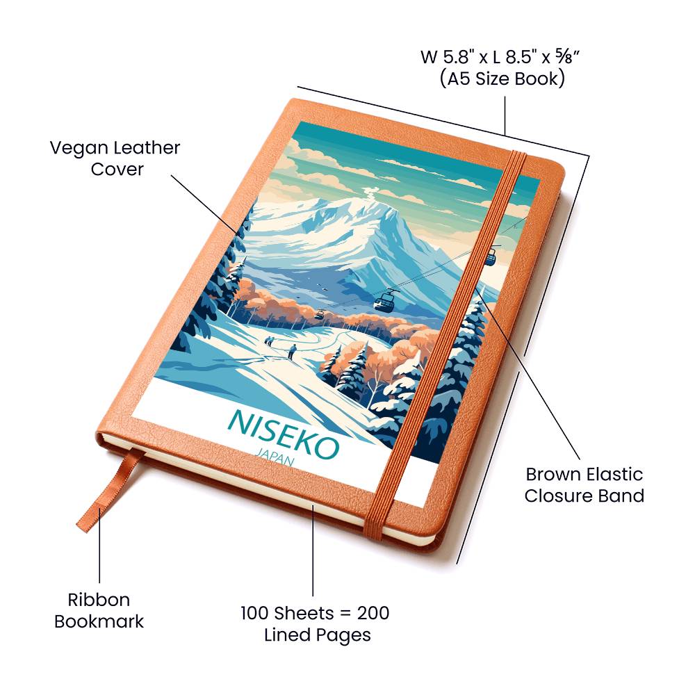Famous Travel Destinations - Niseko, Japan - Vegan Leather Journal