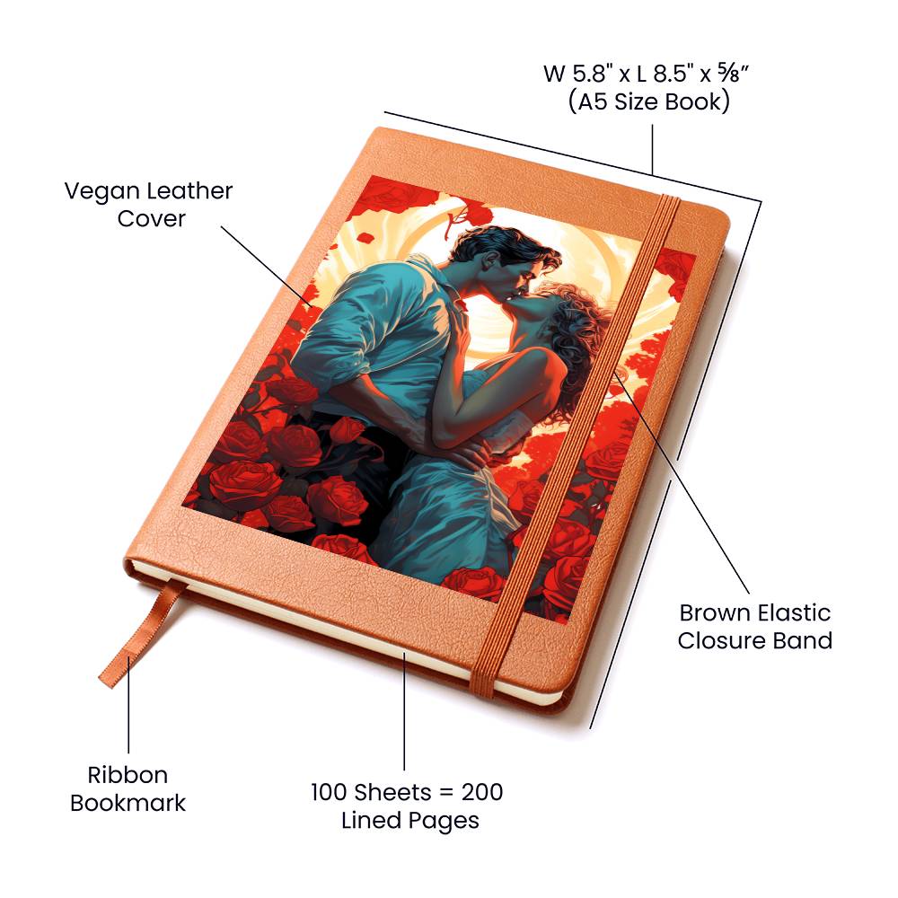 Valentine's Day Art 409 - Vegan Leather Journal