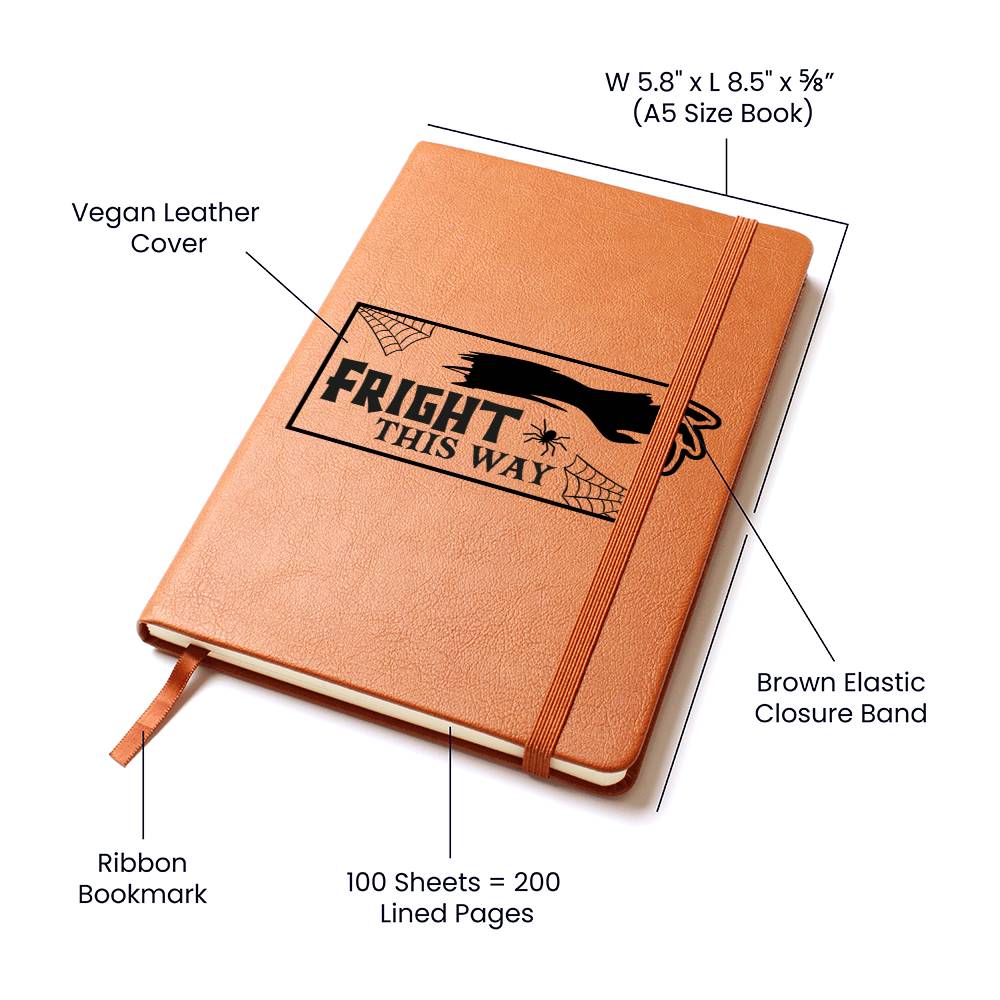 Vintage Halloween Signs 05 - Vegan Leather Journal